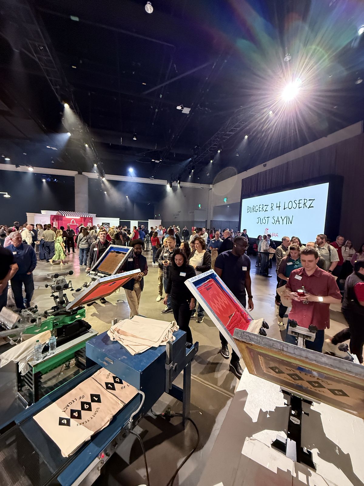 Live event printing at a Cleveland brand activations & pop-ups event